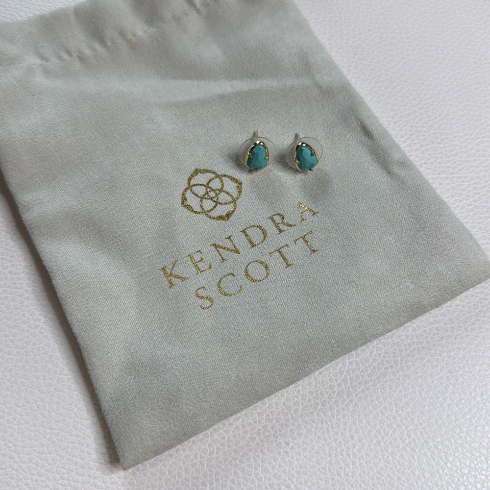 Kendra Scott turquoise earrings studs